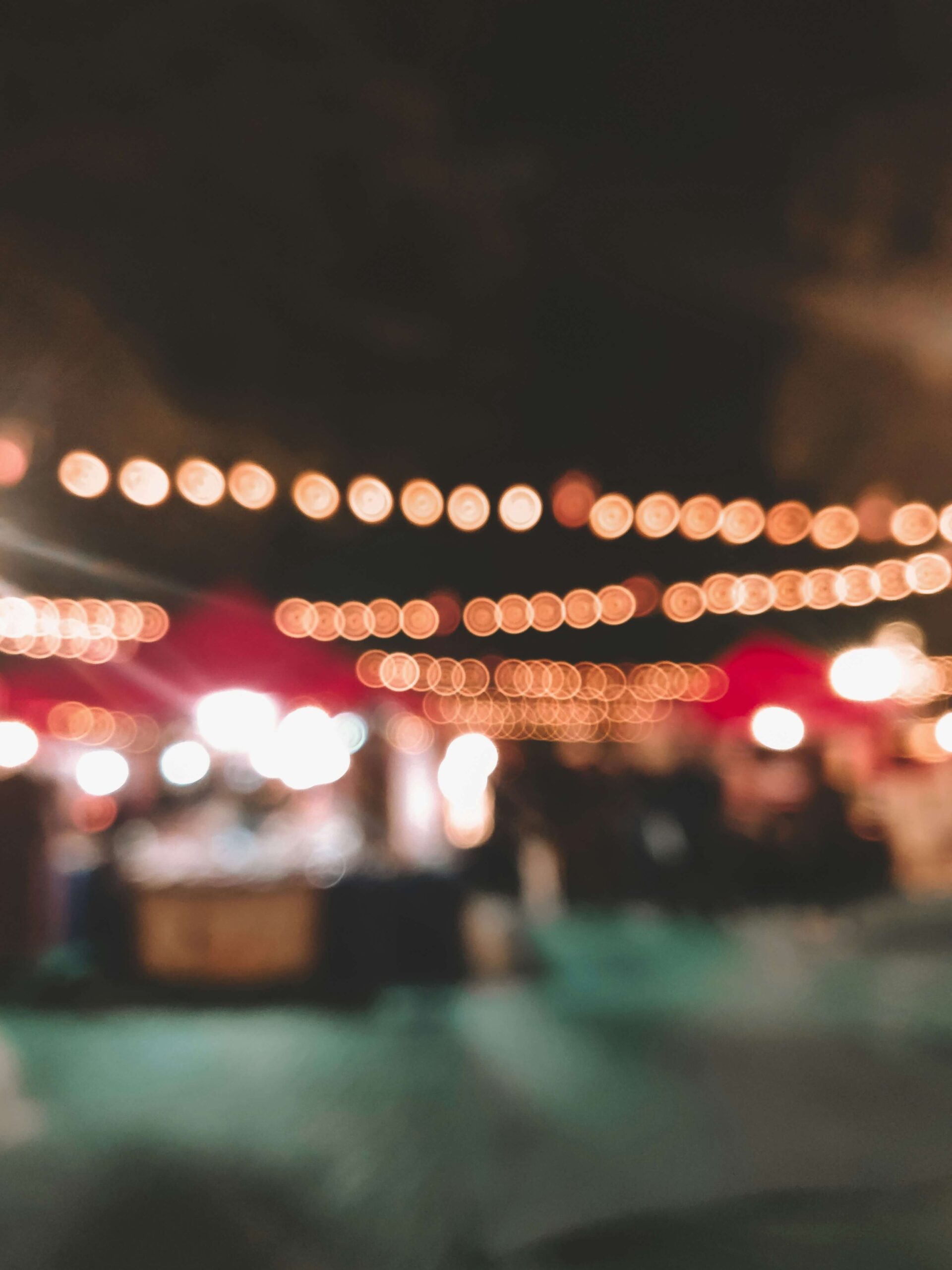 Locals enjoying food and live music under the lights at the 2025 Taste of Cave Creek at Stagecoach Village in Cave Creek, Arizona
