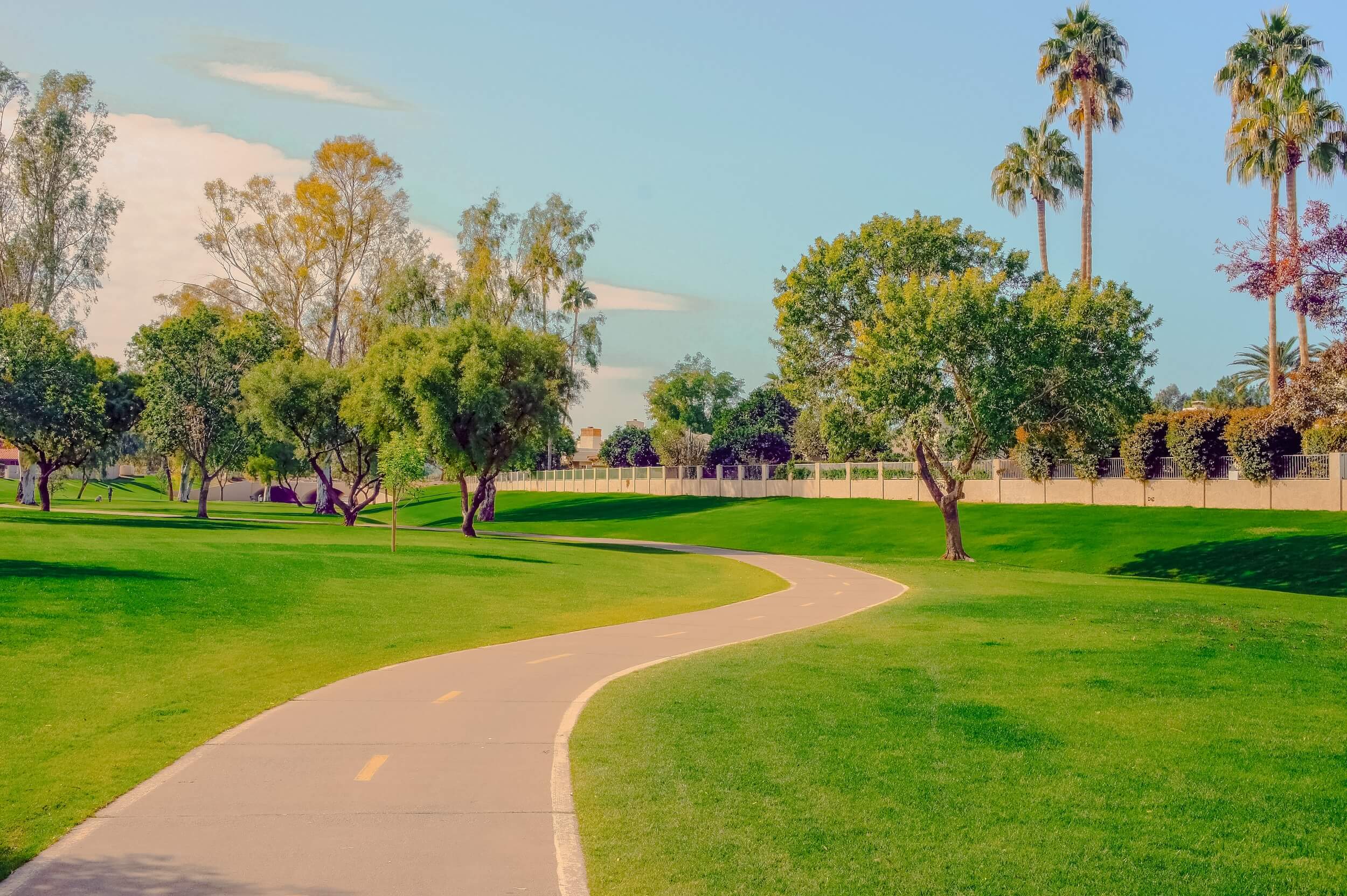 Scottsdale Greenbelt path through Indian Bend Wash